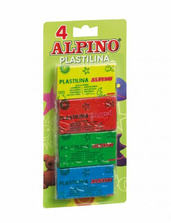Alpino пластилина 4 цвета 200 гр Alpino (Альпино)