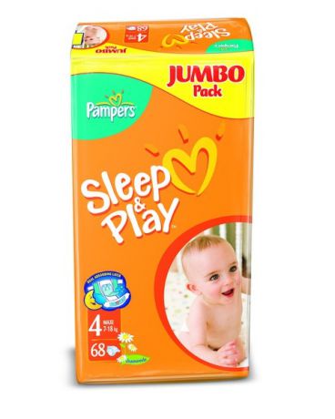 Pampers Sleep & Play Maxi 7-14 кг 68 шт.