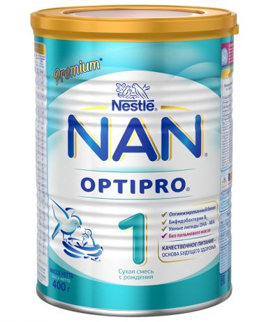 NAN молочная   Опти 1 Про-  400 г