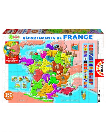Educa Департаменты Франции 150 деталей