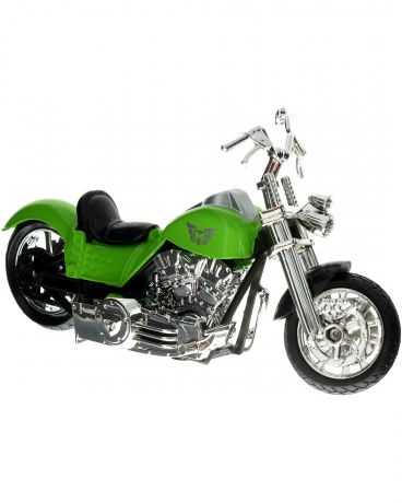 MotorMax Мотоцикл 1:18 MX Series-Classic Bik зеленый Motormax