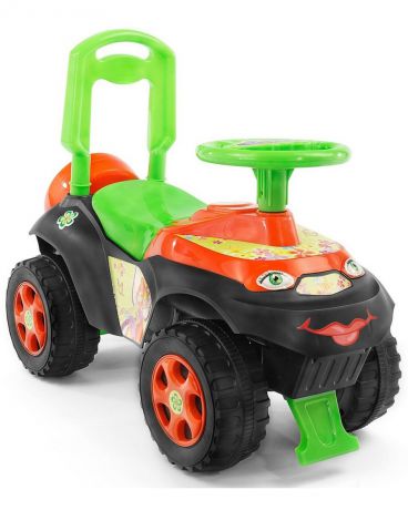 R-Toys толокар Автошка Футбол зелено-оранжевая