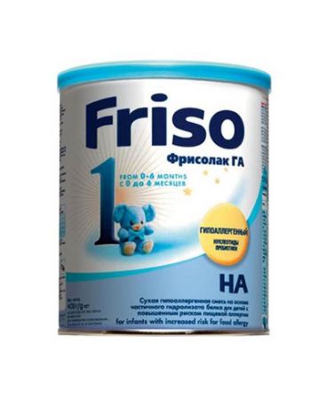 Friso молочная гипоаллергенная Фрисолак 1, 400 г