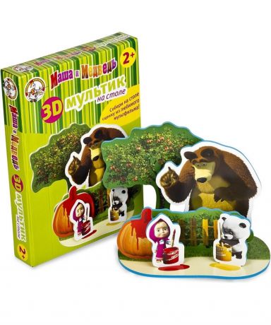 Десятое королевство 3D-мультик на столе Маша и Медведь
