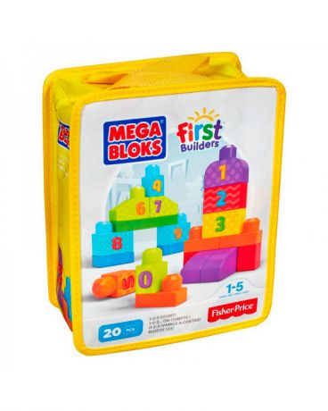 Mega Bloks обучающий First Builders жёлтый