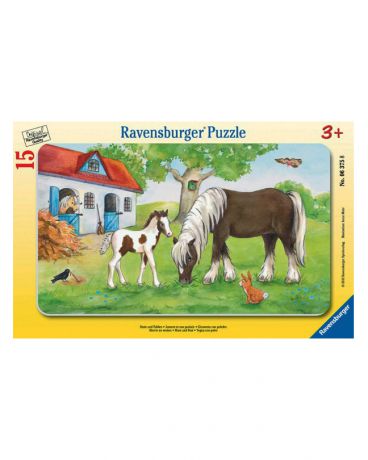 Ravensburger В рамке Лошадь с жеребенком 15 шт.