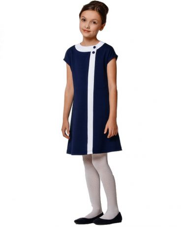 President School  платье трикотажное без рукавов синее