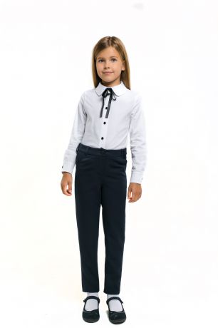 President School  брюки для девочки синие