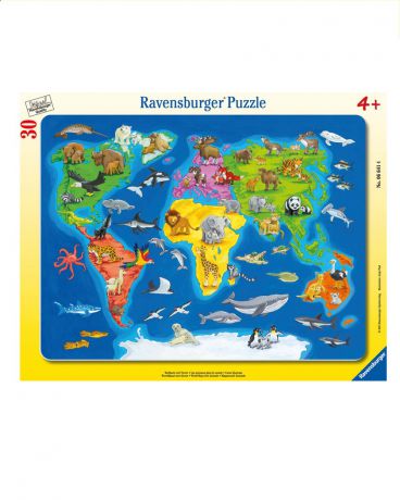 Ravensburger Карта мира с животными 30 шт