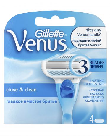 Gillette + Venus Venus для бритья 4 шт