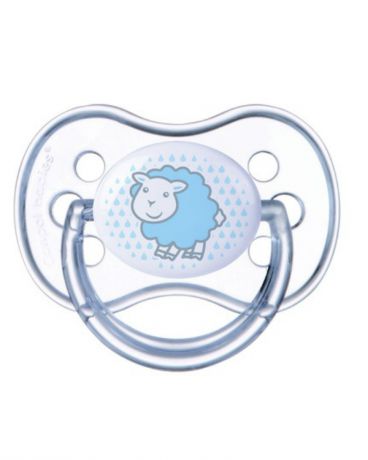 Canpol Babies силиконовая Transparent круглая 6-18 голубая