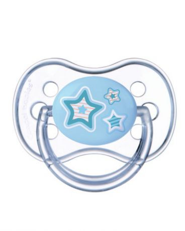 Canpol Babies силиконовая Newborn baby круглая 6-18 голубая