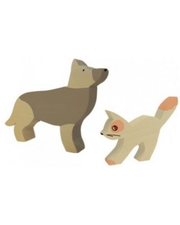 Краснокамская фабрика деревянной игрушки Собака и кошка