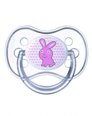 Canpol Babies силиконовая Transparent круглая 6-18 розовая