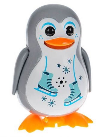 SilverLit Пингвин с кольцом серый фигурист