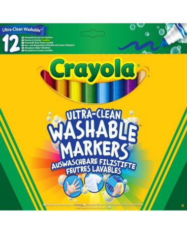 Crayola смываемые Супер чисто 12 шт.