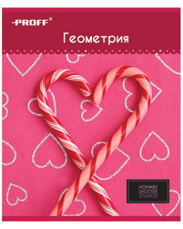 Proff Геометрия Hearts 48 л в клетку