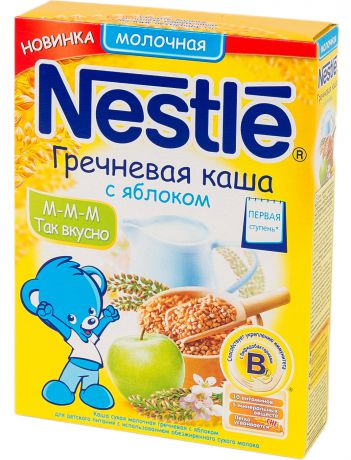 Nestle гречневая молочная с яблоком 250 г