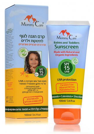 Mommy Care  солнцезащитный для тела органический SPF15