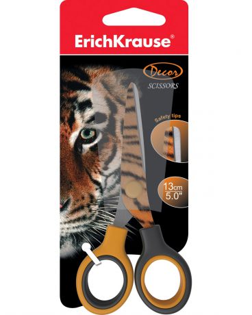 Erich Krause печать на лезвии Тигр 13 см в ассорт