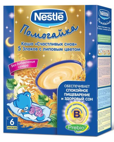 Nestle Помогайка безмолочная 5 злаков 200 г