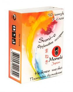 Maneki бумажные Sumi-e с ароматом фруктов 10 шт