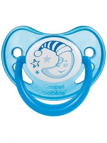 Canpol Babies Night Dreams анатомическая силиконовая 6-18 синяя