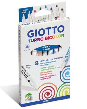 Giotto Turbo Bicolor 6 классических и 2 магических цвета