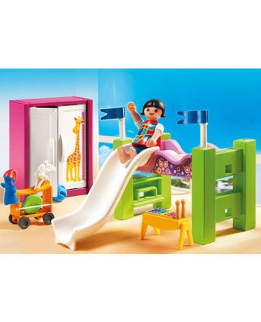 Playmobil Детская комната с двухъярусной кроватью-горкой