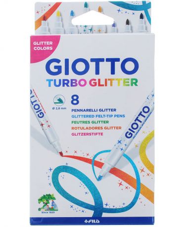 Giotto Turbo Glitter 8 цветов