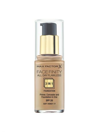 MAX FACTOR Тональная основа Facefinity All Day Flawless 3-in-1 №77