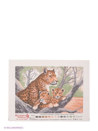 Матренин Посад Рисунок на канве "Гепард с малышами"