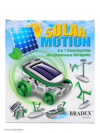 BRADEX Конструктор на солнечных батареях 6 в 1 "SOLAR MOTION"