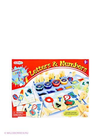 PlayGo Игровой набор для рисования "Буквы и числа"