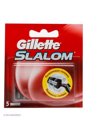 GILLETTE Сменные кассеты для бритья Slalom, 5 шт
