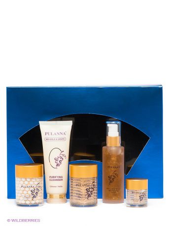 PULANNA Подарочный набор Bio-Gold & Grape Cosmetics Set