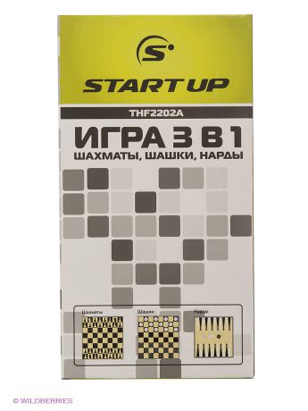 Start Up Игра 3 в 1 (шахматы, шашки, нарды)