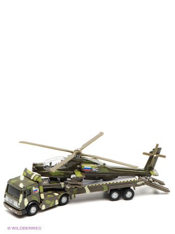 Технопарк Трейлер "Технопарк" военный с вертолетом