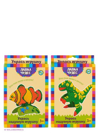 Лавка Чудес Набор для декорирования надувной игрушки из бумаги "Динозавр+Рыбка"