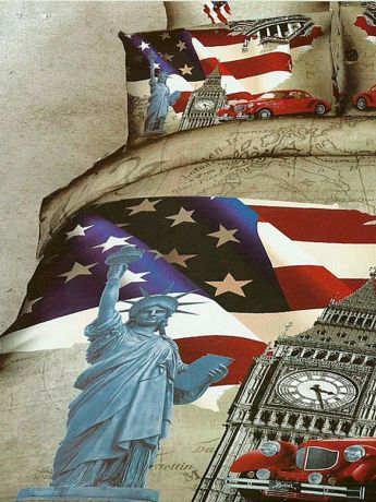 KAZANOV.A. Комплект постельного белья, American Life, евро