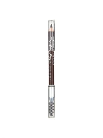 Maybelline New York Карандаш для бровей "Master Shape", цветной карандаш + щеточка, темно-коричневый, 0,8 г