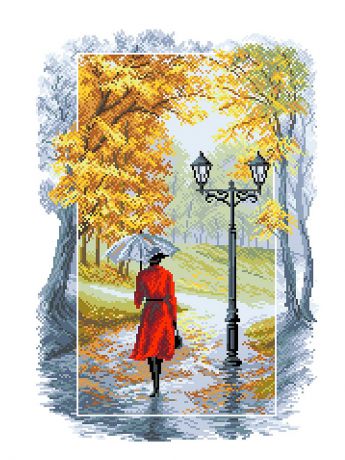 Матренин Посад Рисунок на канве  "Соло под дождем"