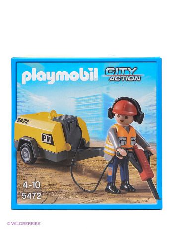 Playmobil Стройка "Строитель с отбойным молотком"