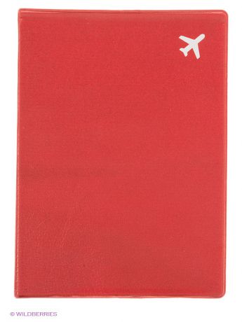 Kawaii Factory Обложка для паспорта "Самолет" (красная)