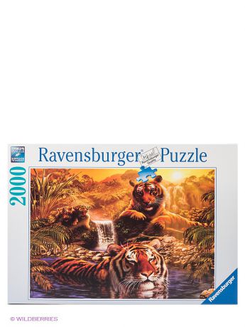 Ravensburger Паззл "Тигры у водопада", 2000 шт