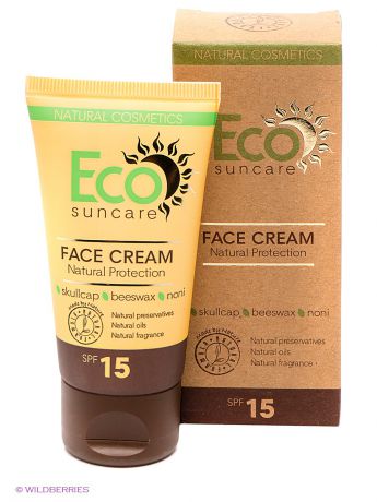 PULANNA Солнцезащитный крем для лица Natural Sun Protection Face Cream SPF 15, 50мл