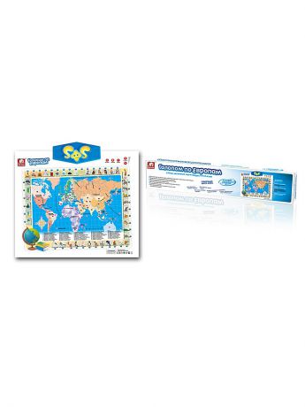 S-S Обучающий плакат Карта мира