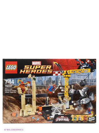 LEGO Конструктор "Супергерои Носорог и Песочный человек против Супергероев", номер модели 76037