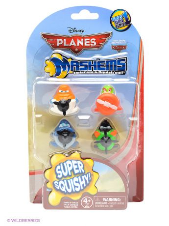 Disney Игрушка детская "Самолеты",  игрушки-мялки, 4 шт.,  в наборе