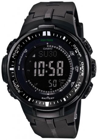 Casio Мужские японские спортивные электронные наручные часы Casio Sport, Pro Trek Casio PRW-3000-1A